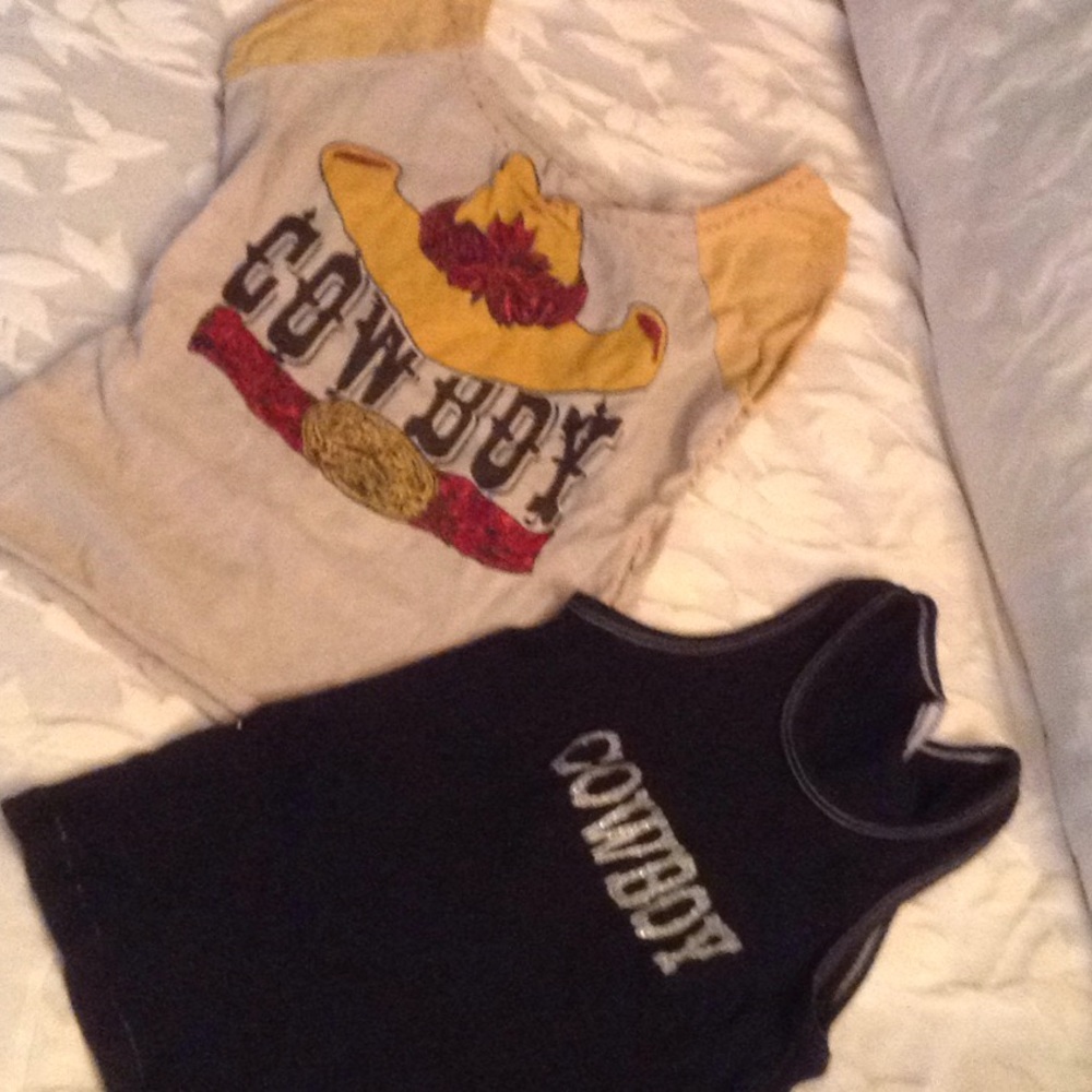 2 cowboy tank tops